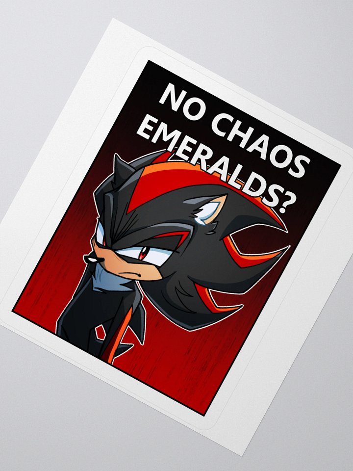 No Chaos Emeralds Sticker product image (2)