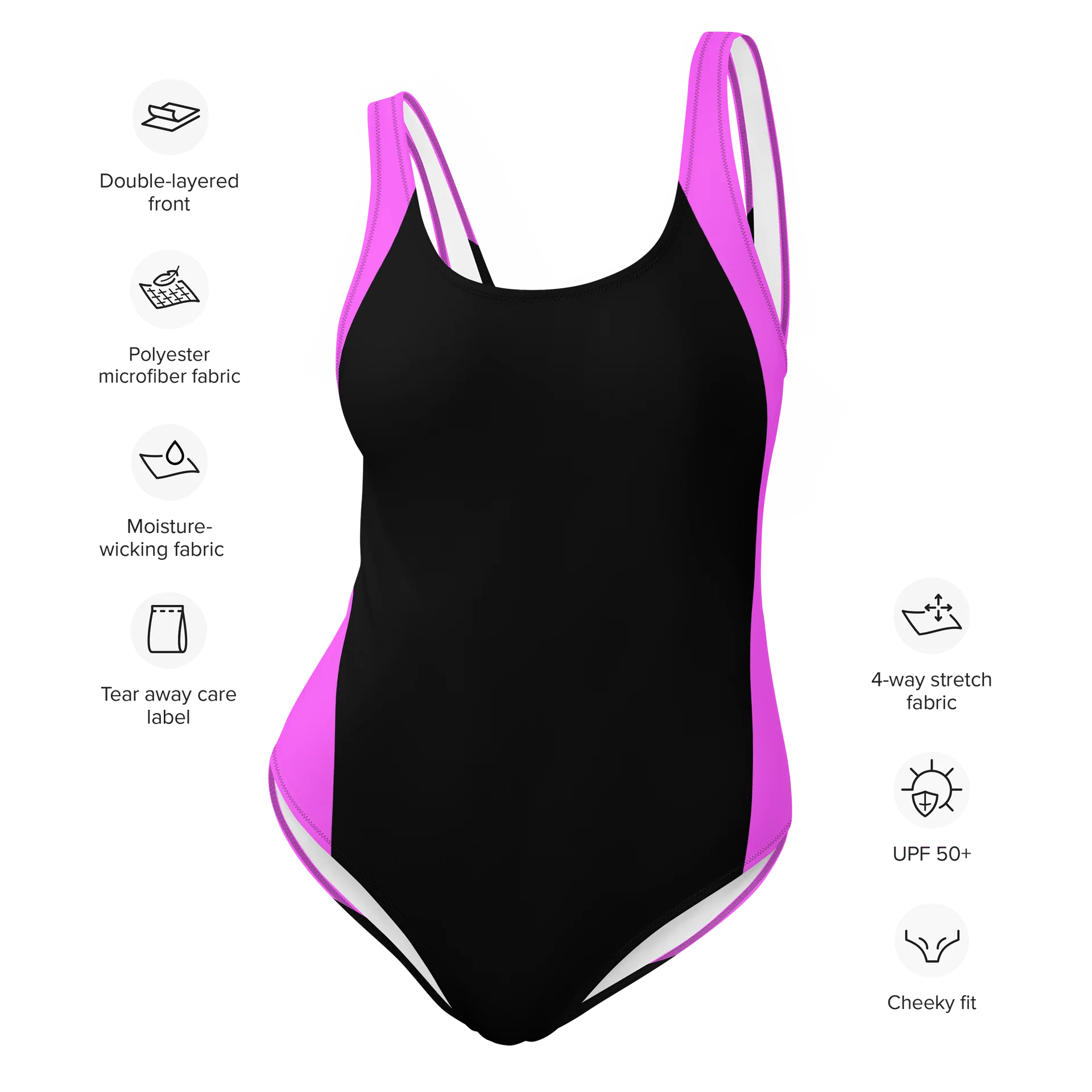 Smashley Fitness - Fitness Pink One-Piece Swimsuit product image (8)