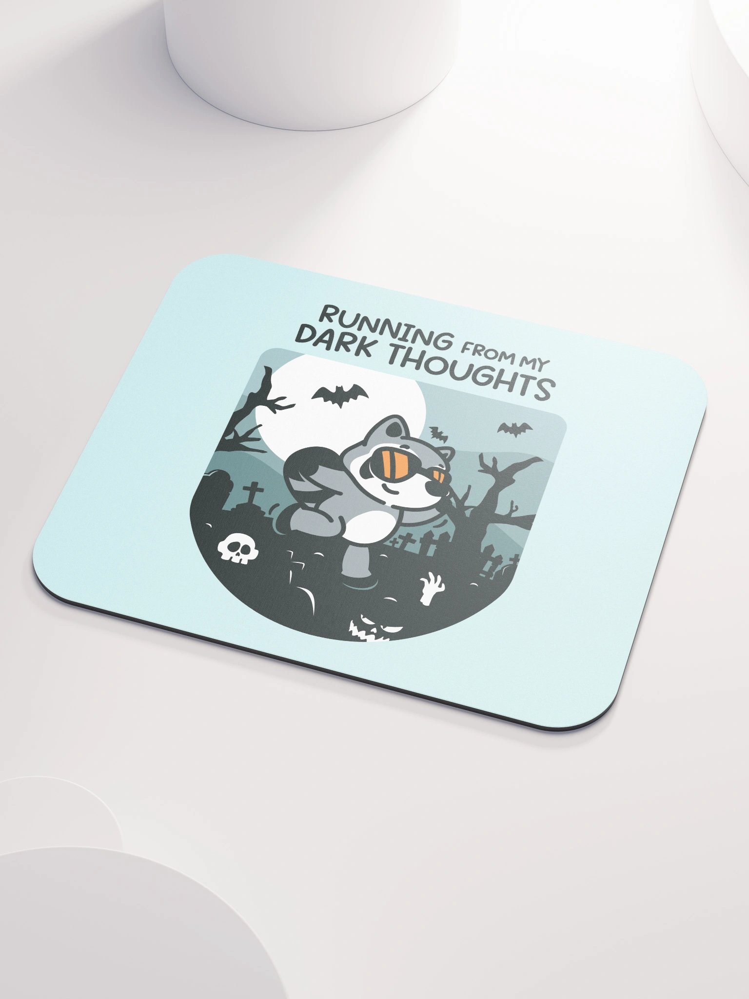 Running From My Dark Thoughts Mouse Pad product image (3)