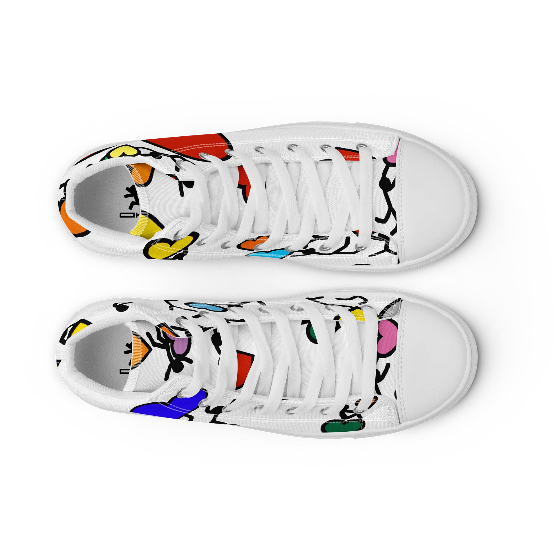 Love in Colour // Woman's Canvas Art High Tops product image (9)