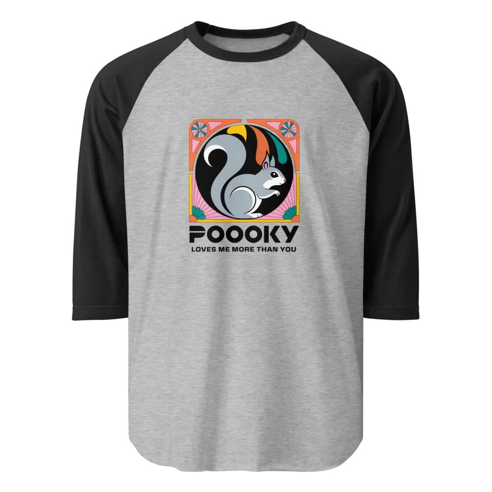 Pooky's Colorful Squirrel Raglan Tee product image (1)