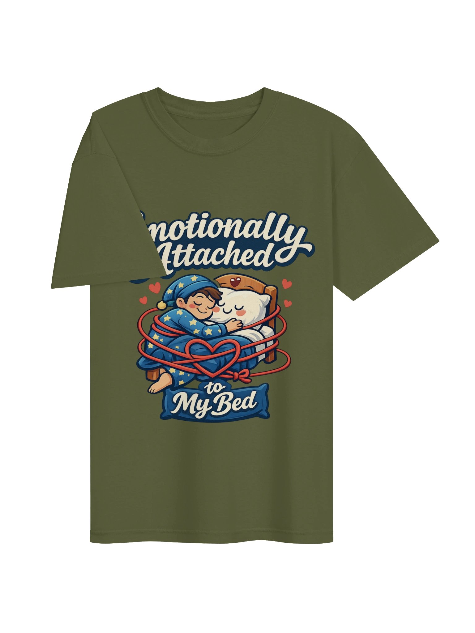 Emotionally Attached to My Bed Funny T-Shirt – Sarcastic Sleep Lover Gift for Lazy Days product image (27)