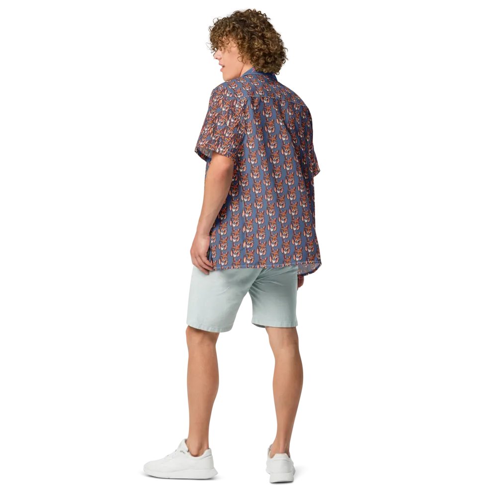 Mullet Fox All Over Print Hawaiian Tee - July 4th product image (4)