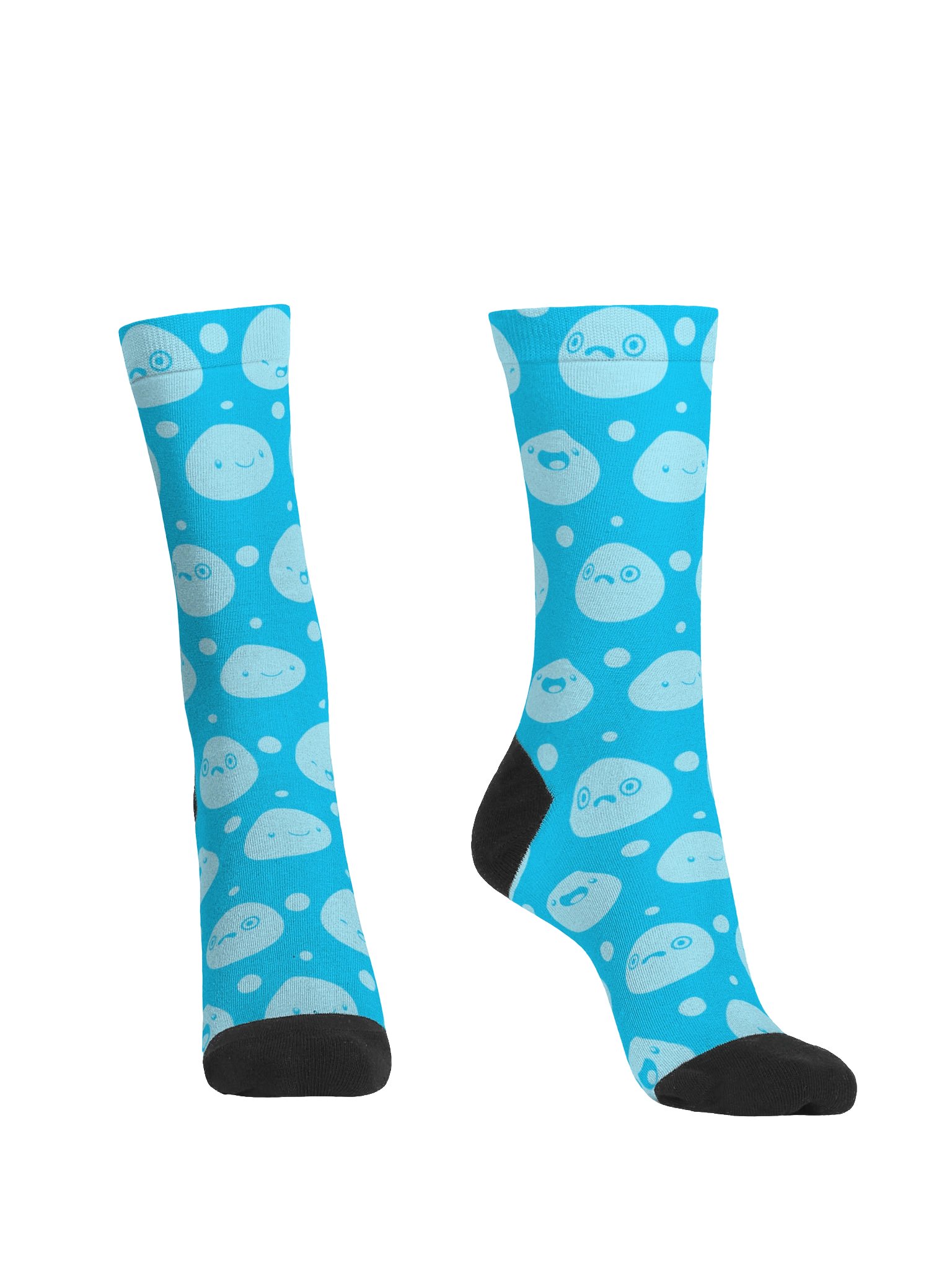Blue Slime Pattern Socks product image (2)