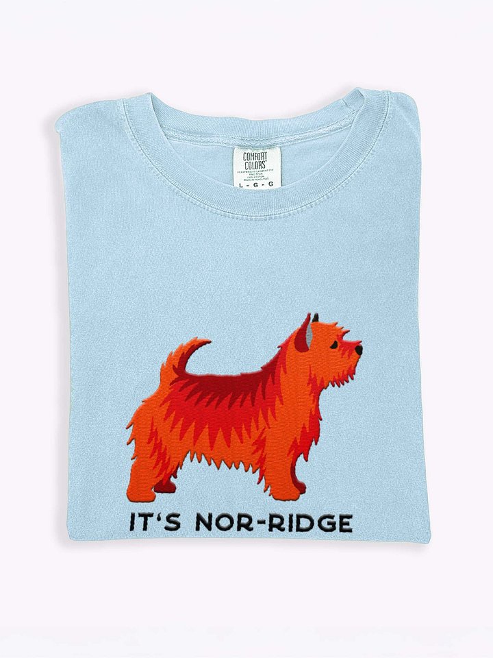 It's Nor-Ridge T-Shirt(Embroidered) of a Norwich Terrier(Red) product image (2)