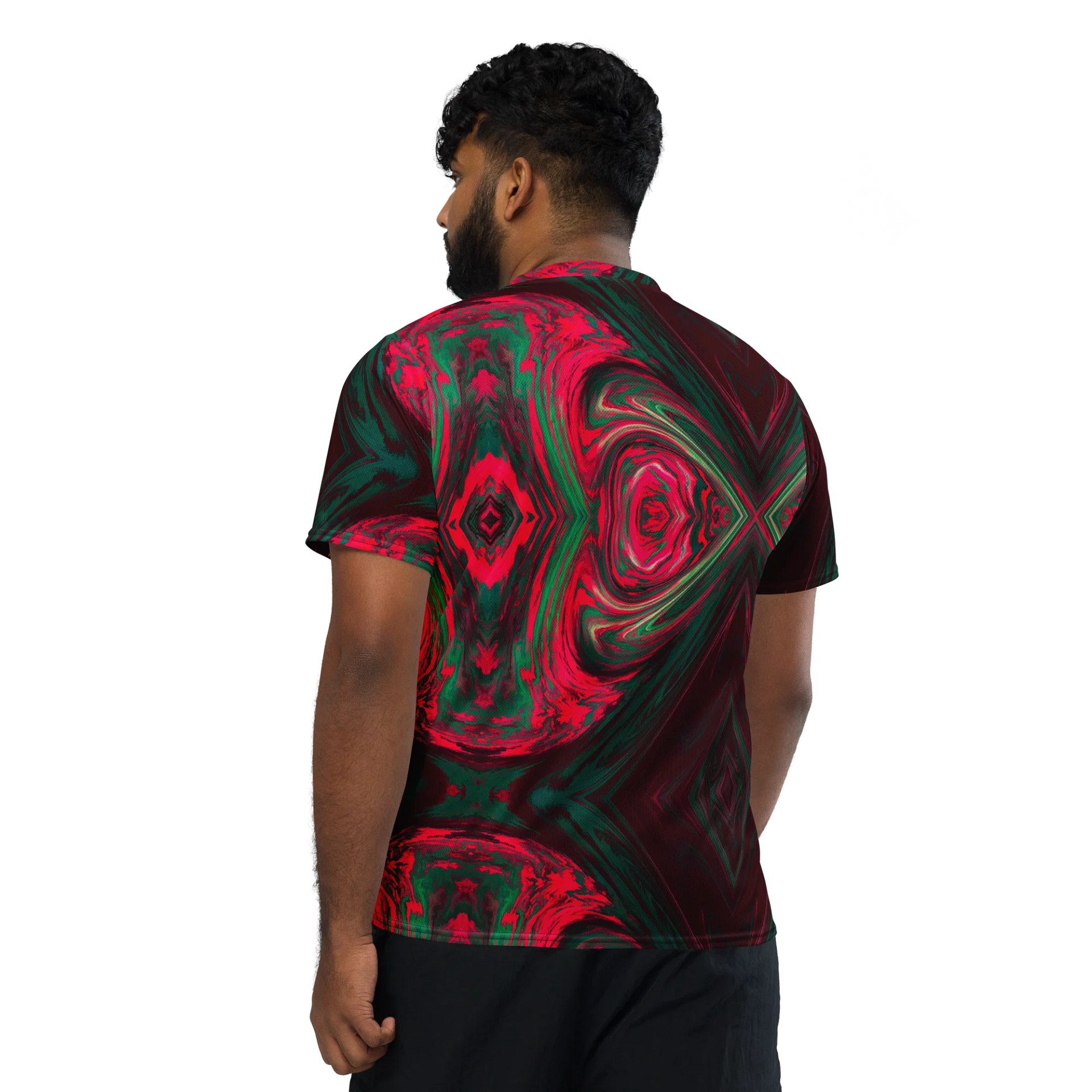 Crimson Rift Boxy Football Jersey product image (3)