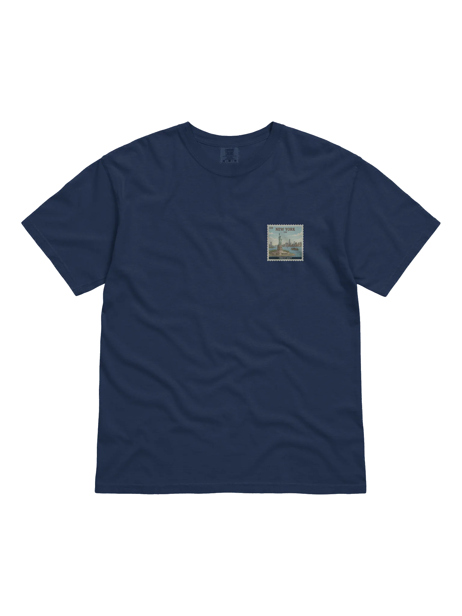 Vintage Statue of Liberty USA Travel Stamp Comfort Colors T-Shirt product image (1)