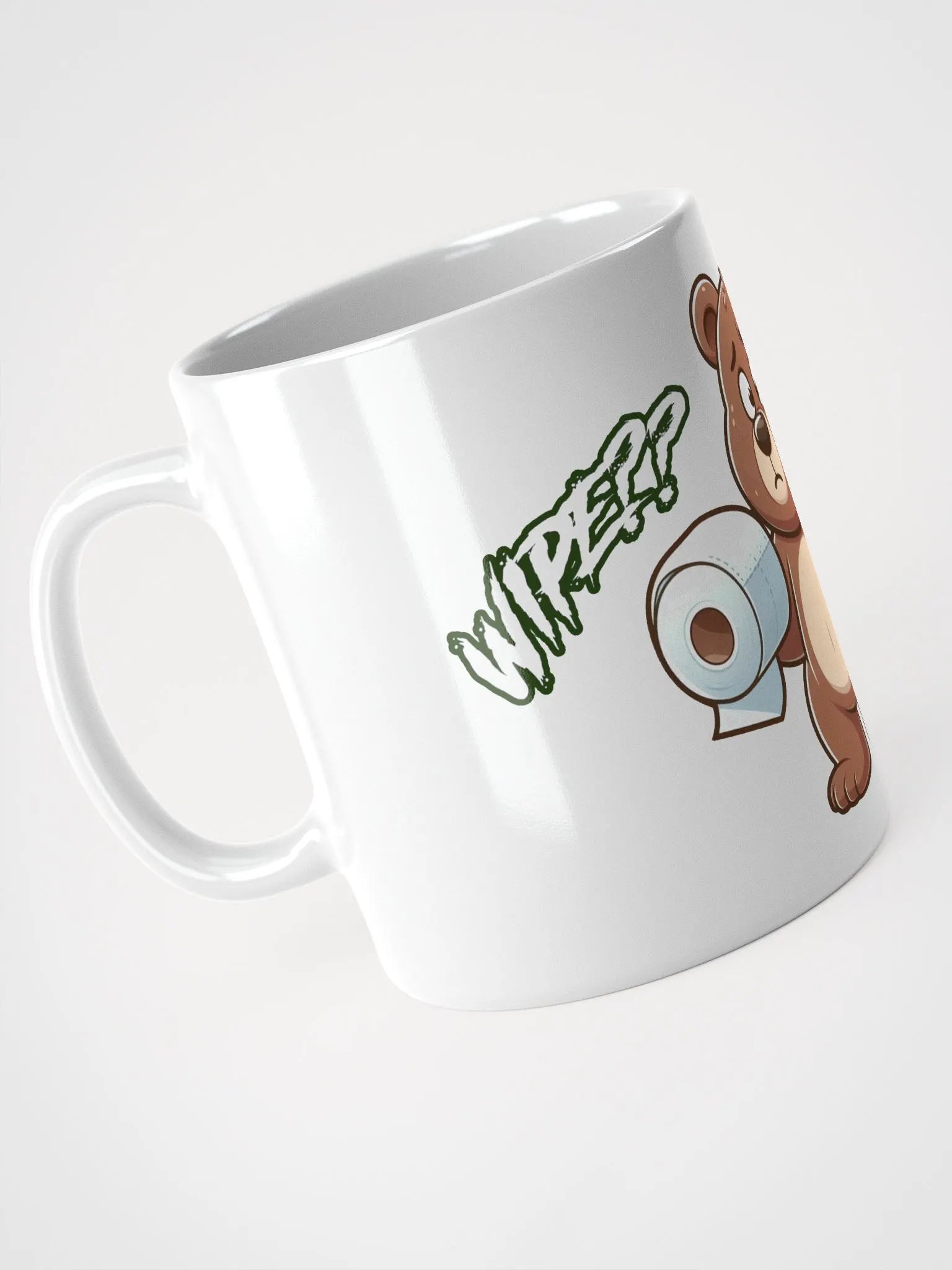 Wipe (Bear) White Glossy Mug product image (7)