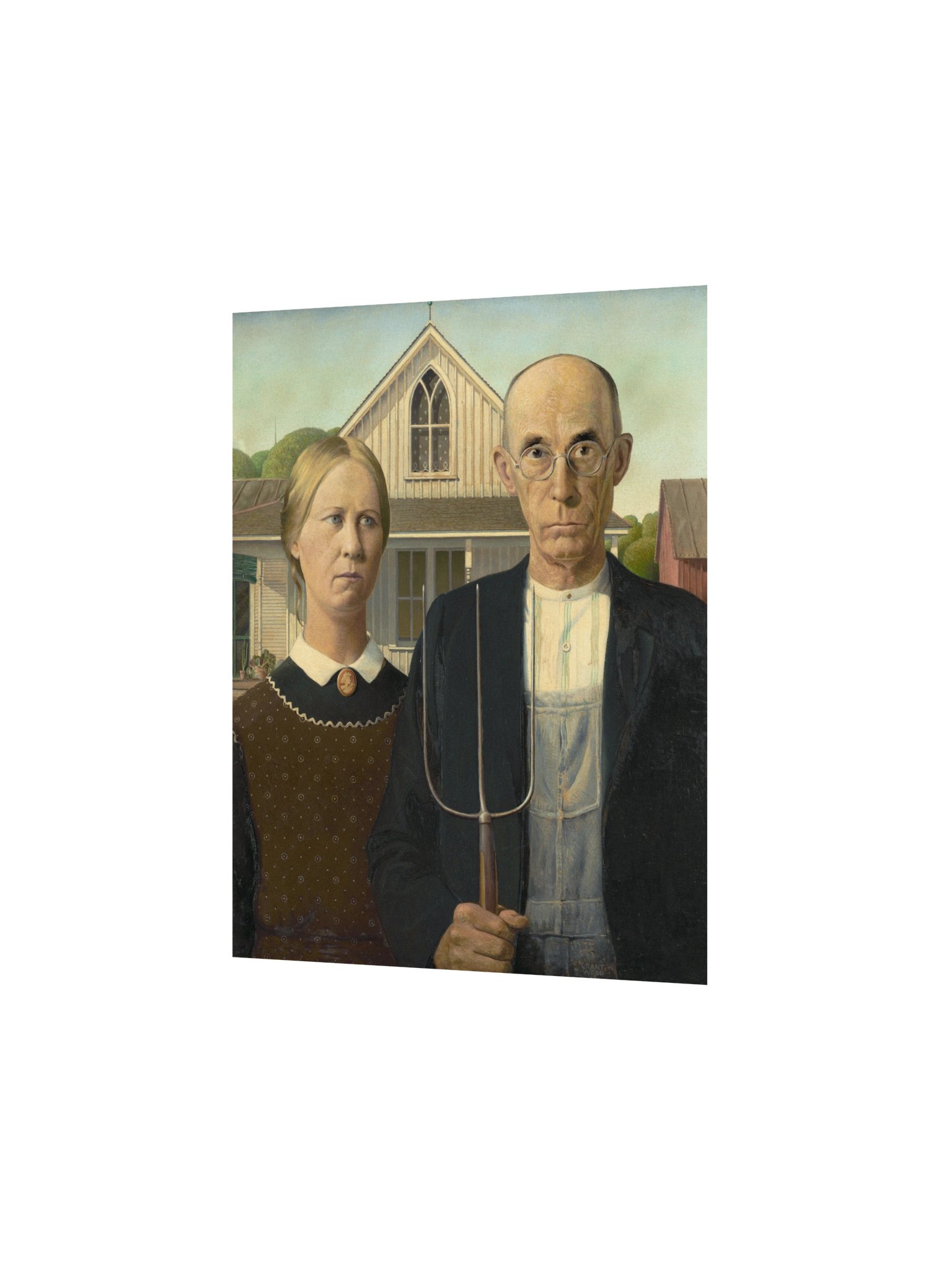 Wood, American Gothic — Fine-Art Poster product image (3)