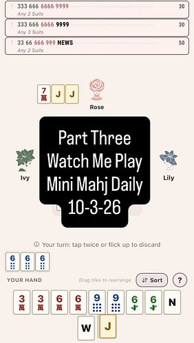 Part Three of Watch Me Play Mini Mahj Daily on 10-3-2026. 80 Day Streak!!!! Find out if I won the game!

This is a 4 Part Ser...