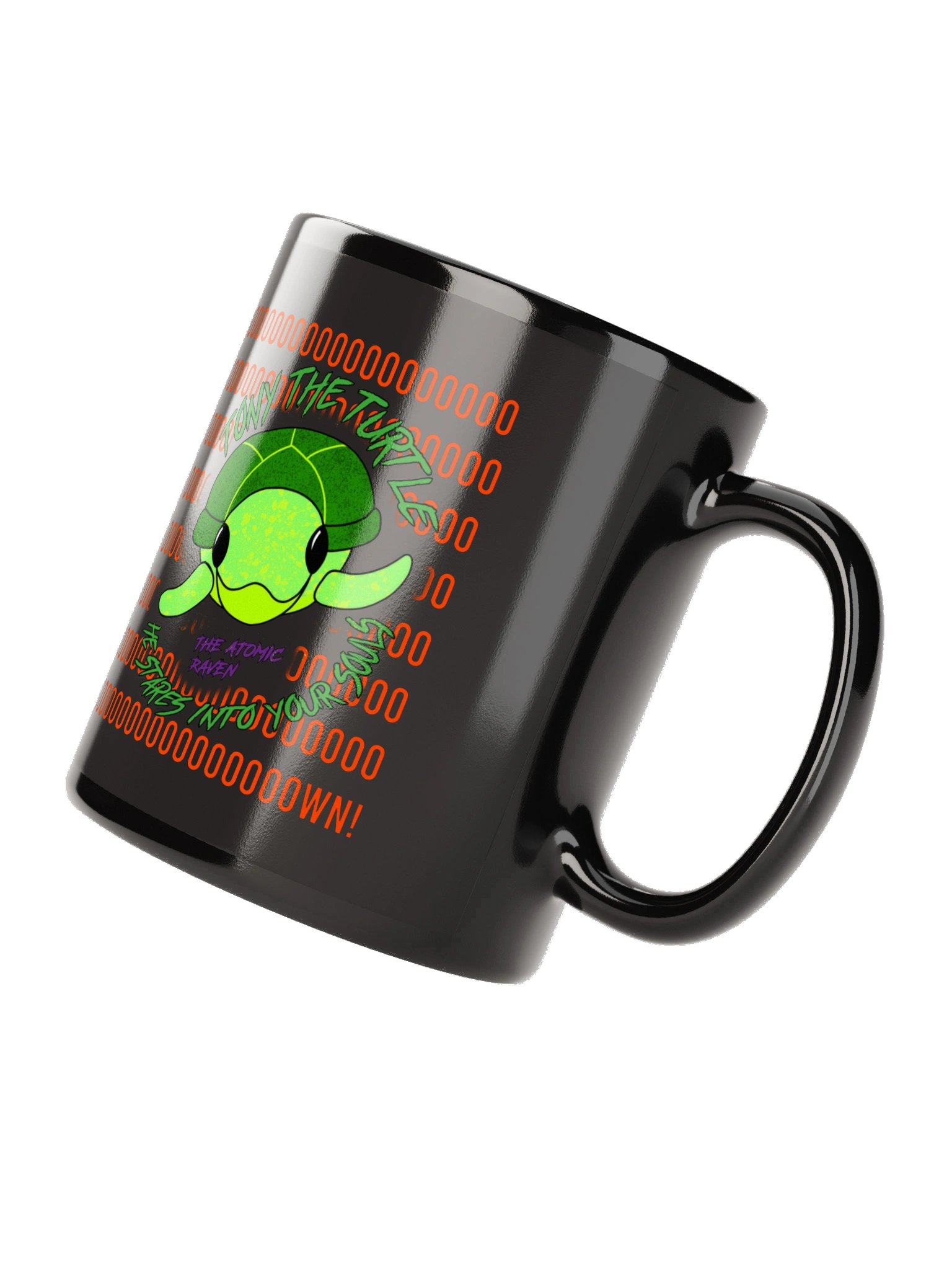 Tony The Turtle Black Mug product image (4)