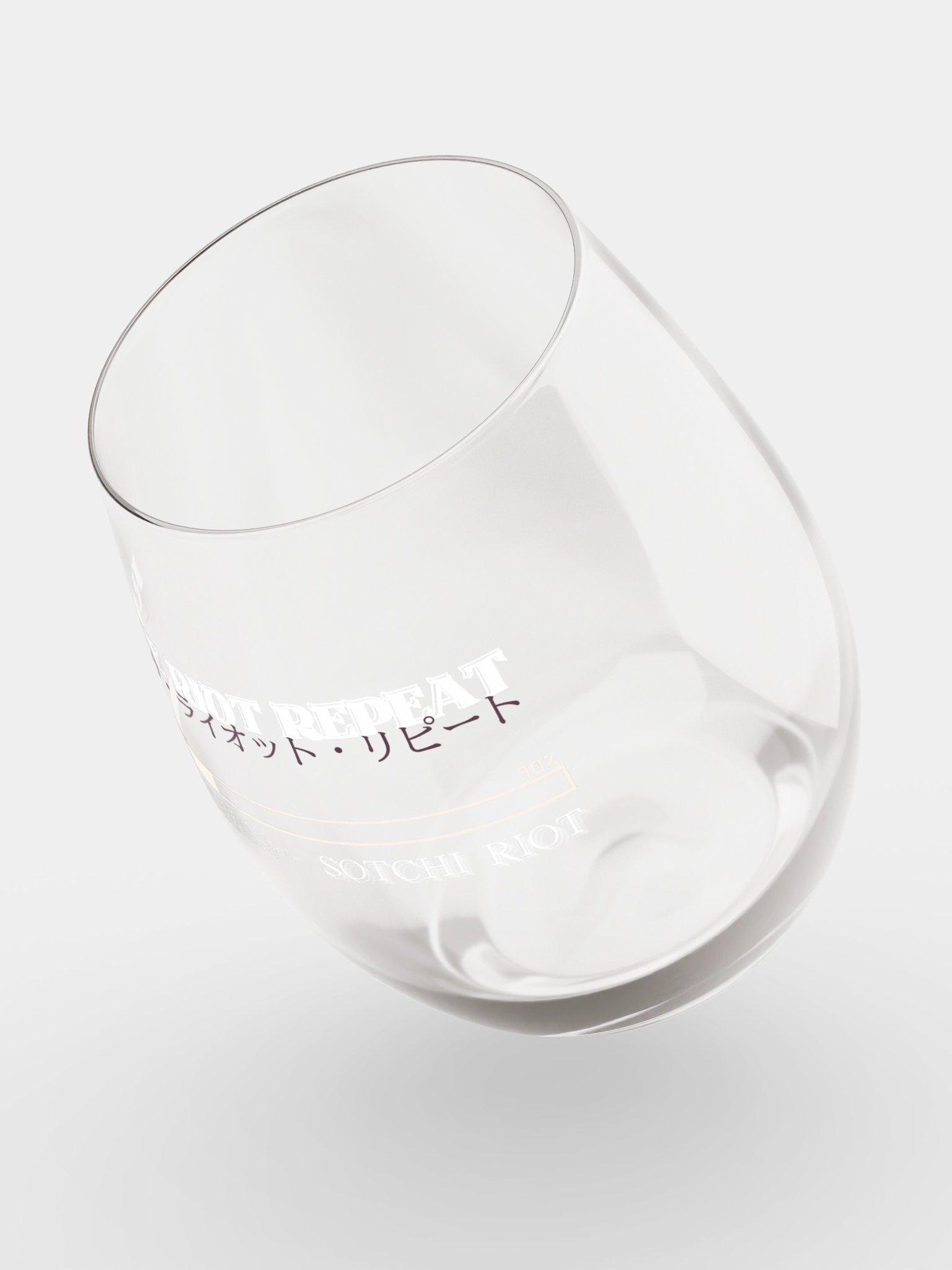 RAVE RIOT REPEAT STEM-LESS WINE GLASS product image (4)