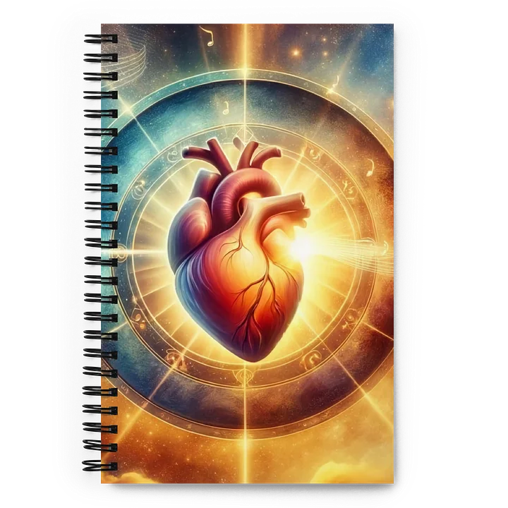 Celestial Heartbeat Spiral Notebook product image (1)