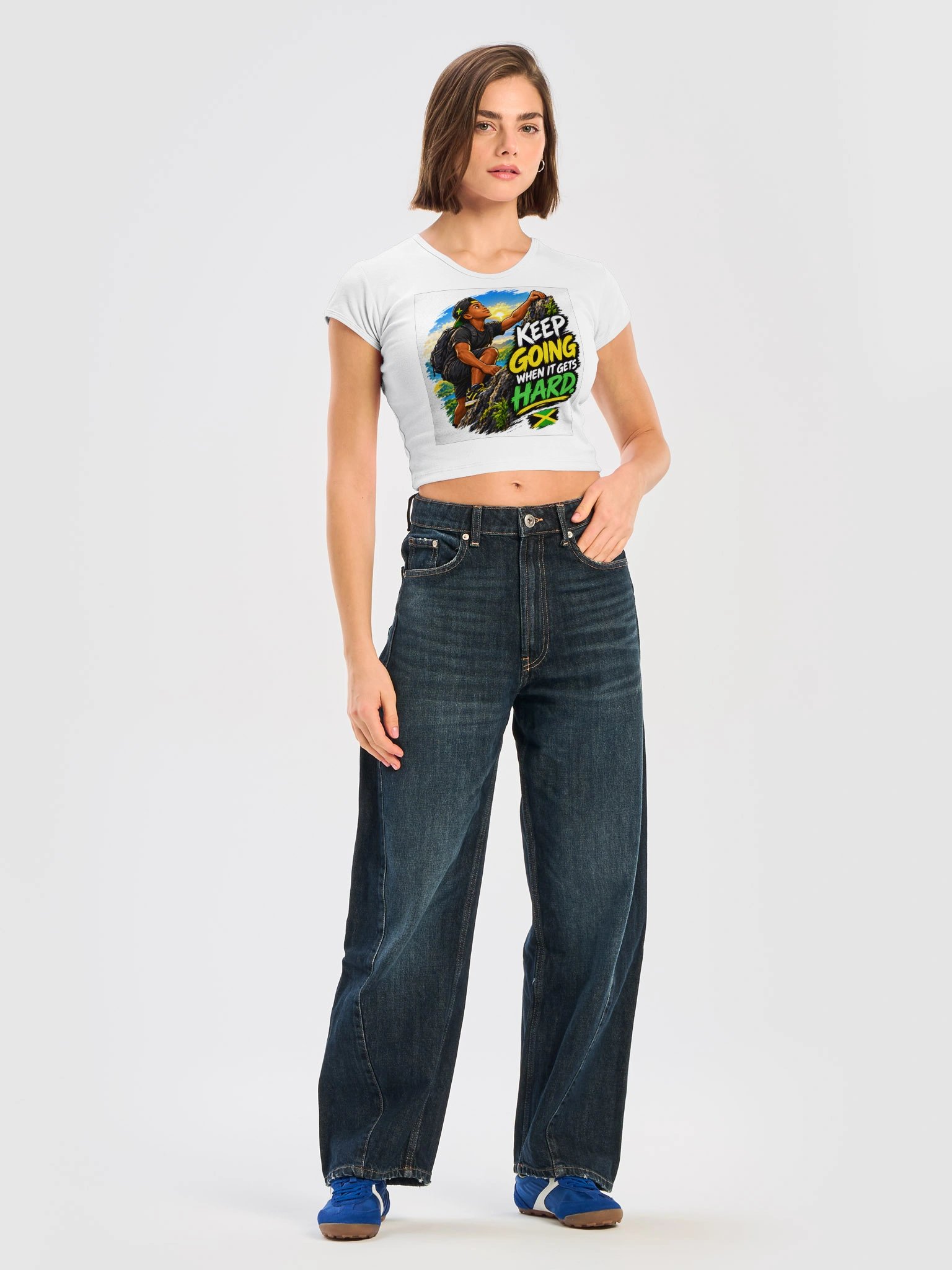 LA Apparel Ribbed Baby Tee Crop Top product image (5)