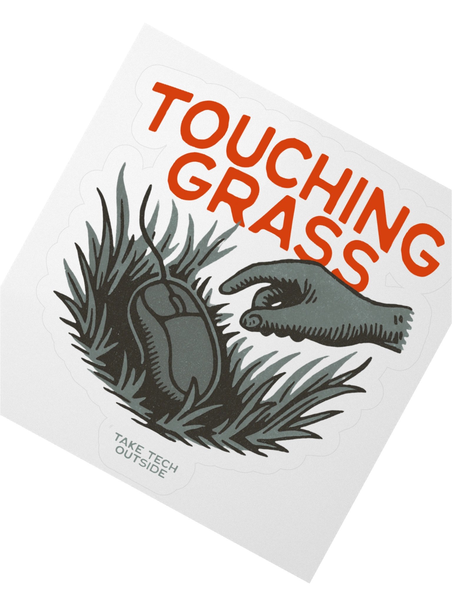 Touch Grass! sticker product image (2)