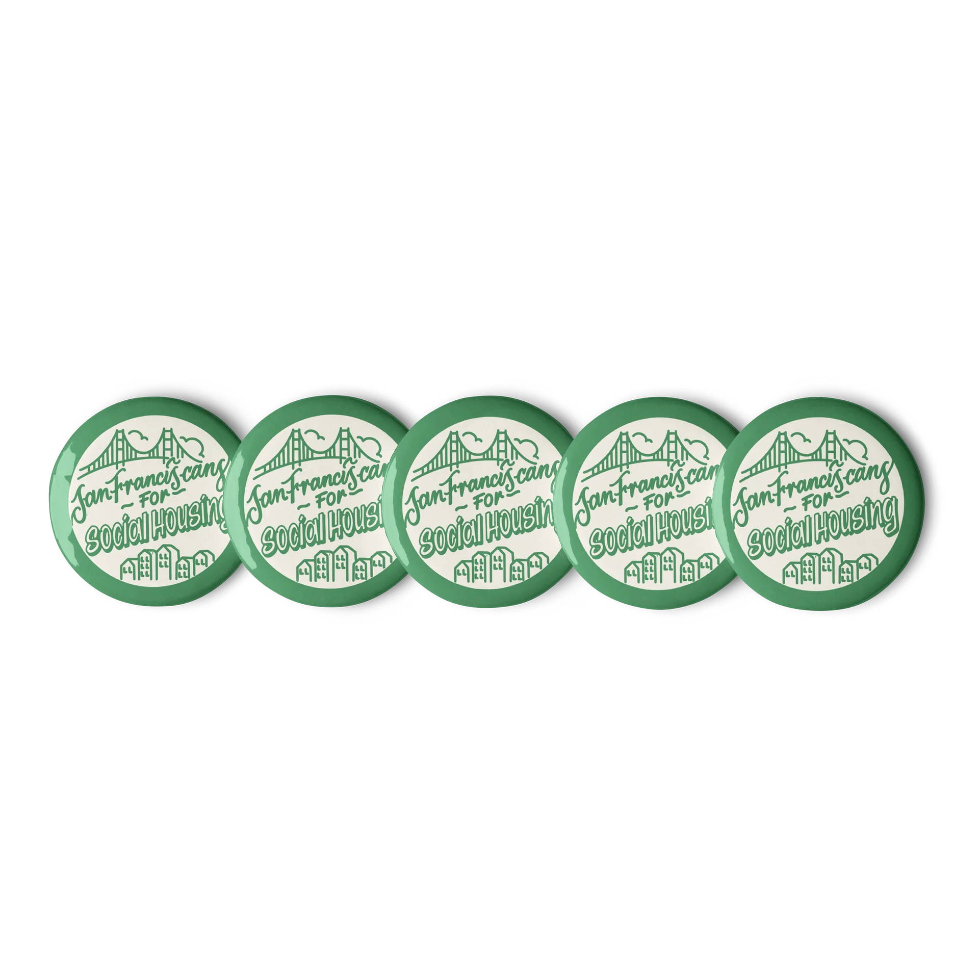 San Franciscans for Social Housing Buttons product image (2)