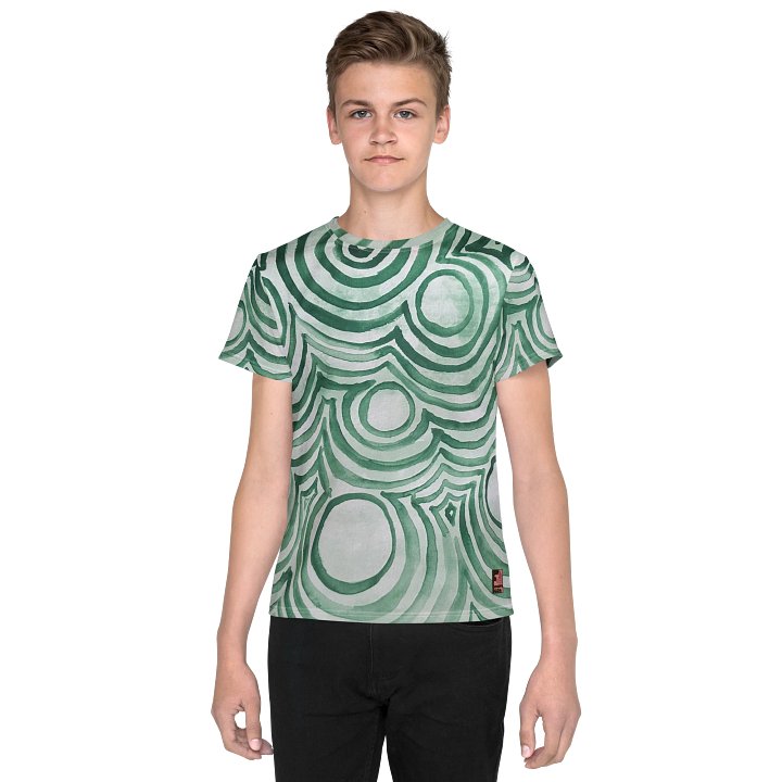 "Green Swirl" Youth Tee product image (1)