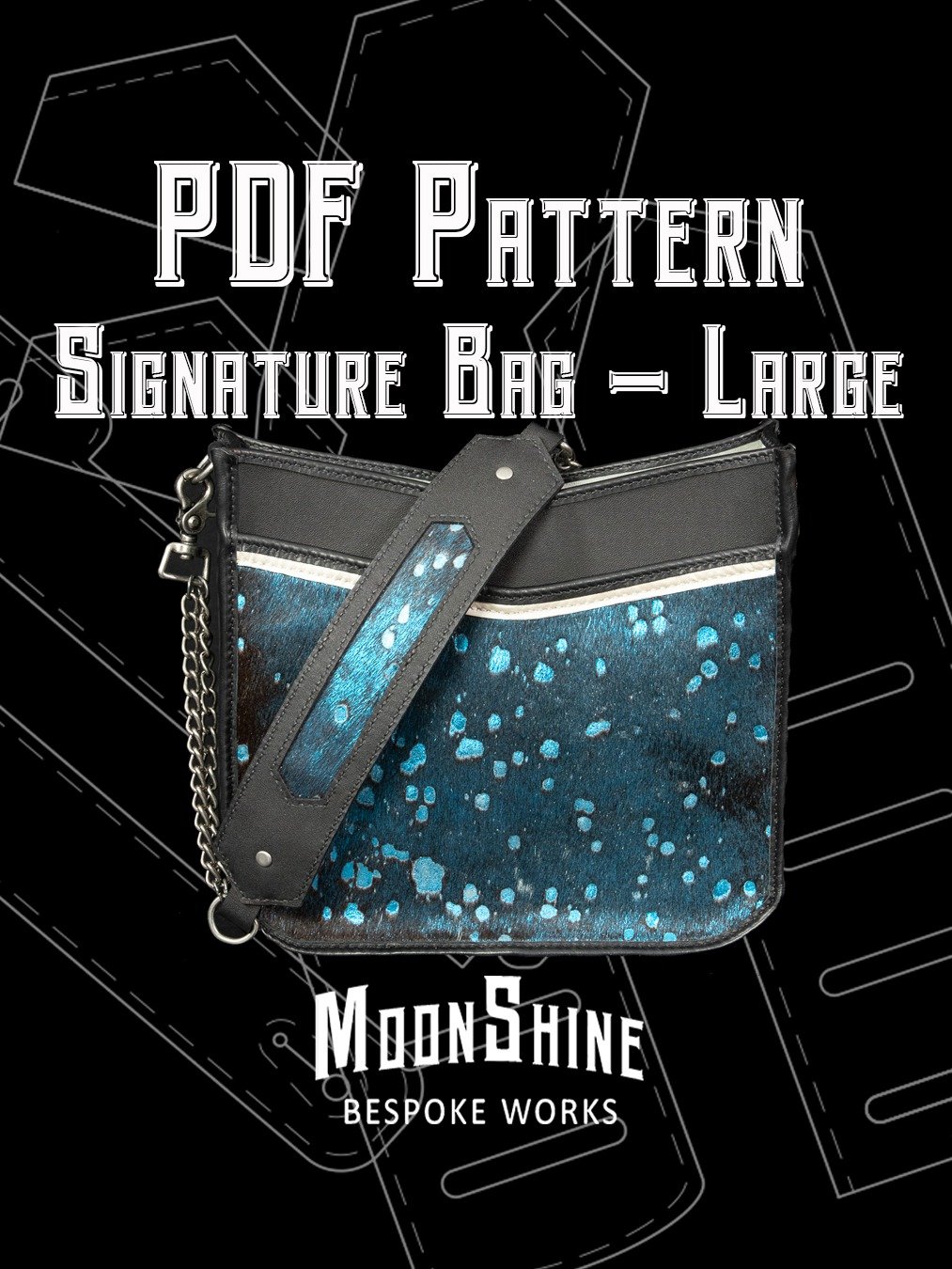 Large Signature Chevron Bag PDF Pattern product image (1)