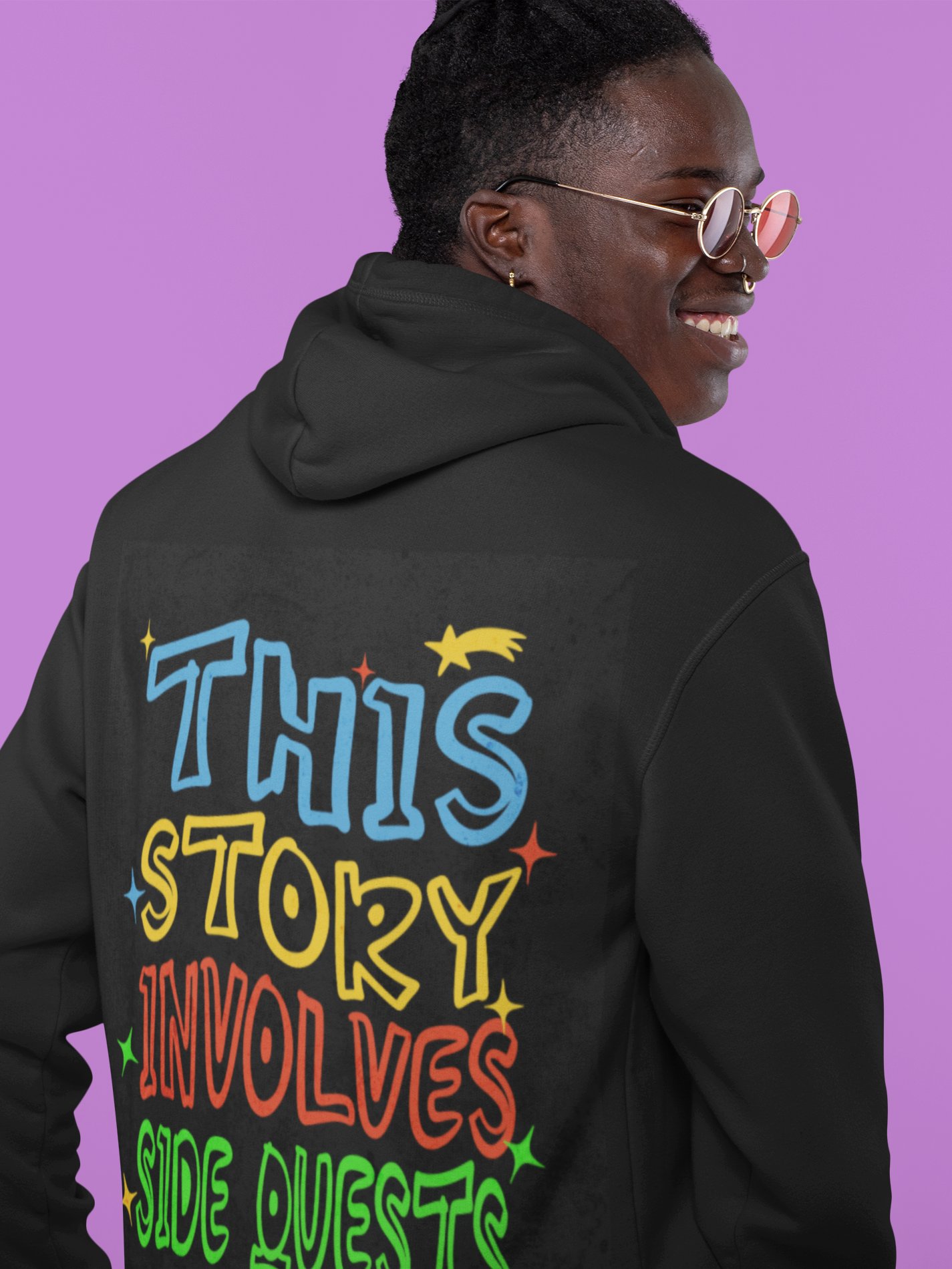 Funny Gamer Side Quest Oversized Hoodie product image (3)