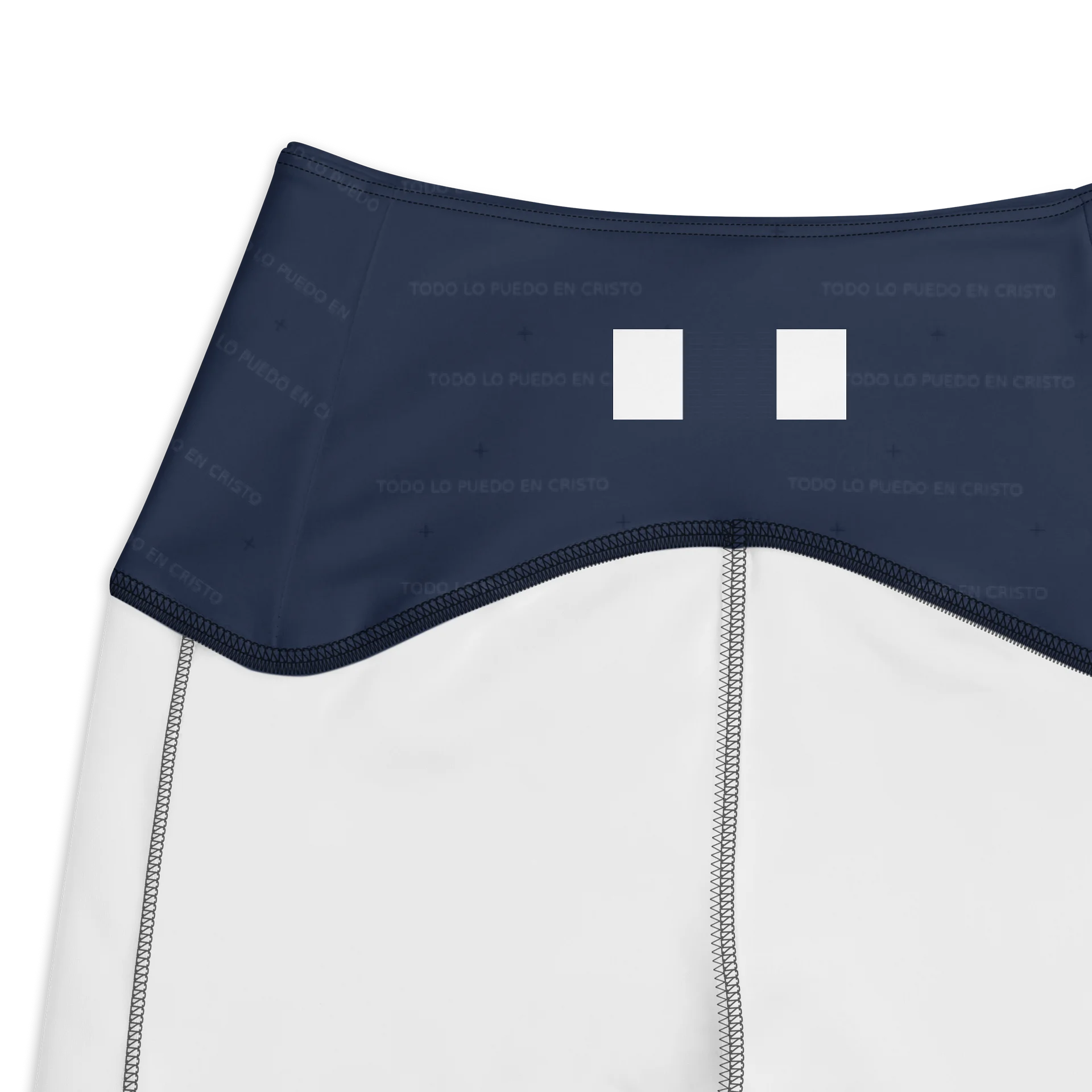 Crossover Leggings with Pockets — Women Who Lift (Navy) product image (3)