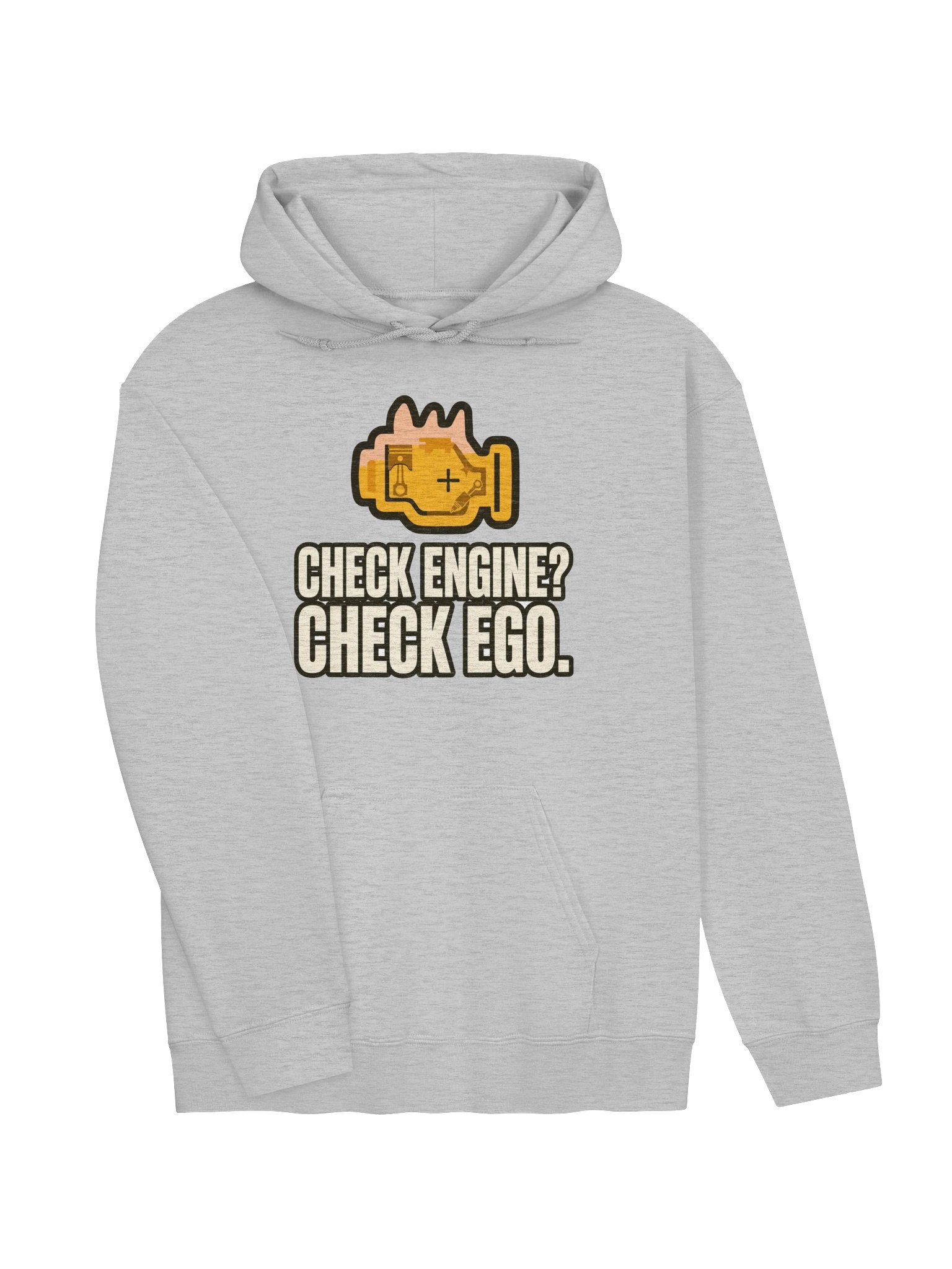 Check Engine? Check Ego. Funny Mechanic Hoodie – Last Bay Supply product image (3)