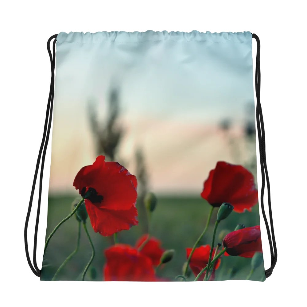 Drawstring bag - Poppies in the wind product image (1)