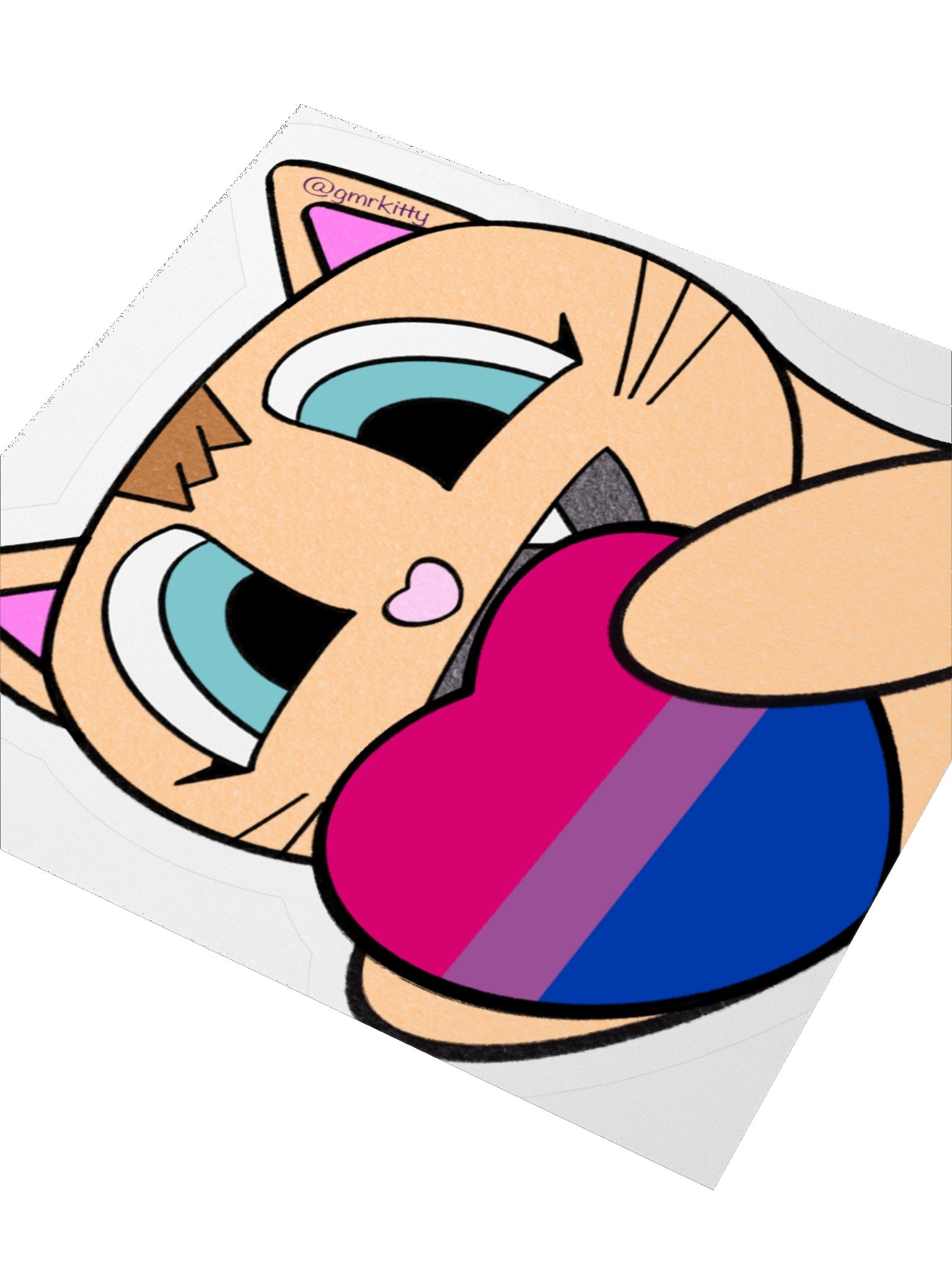 Bi Pride Kitty Sticker product image (9)