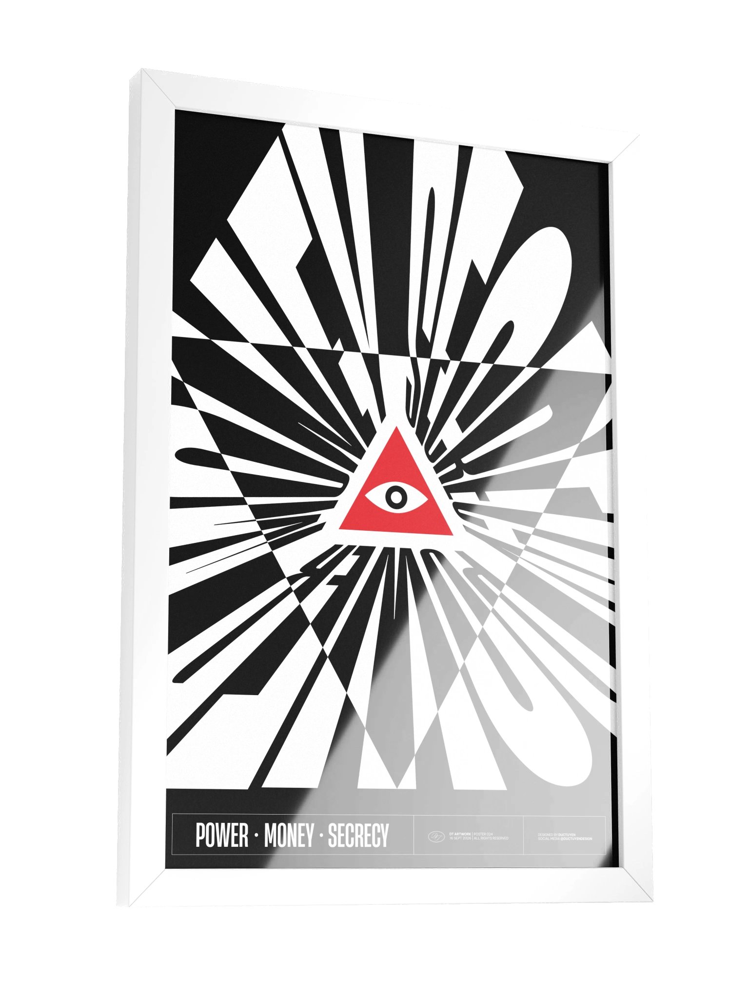 "POWER · MONEY · SECRECY" Framed Poster product image (9)