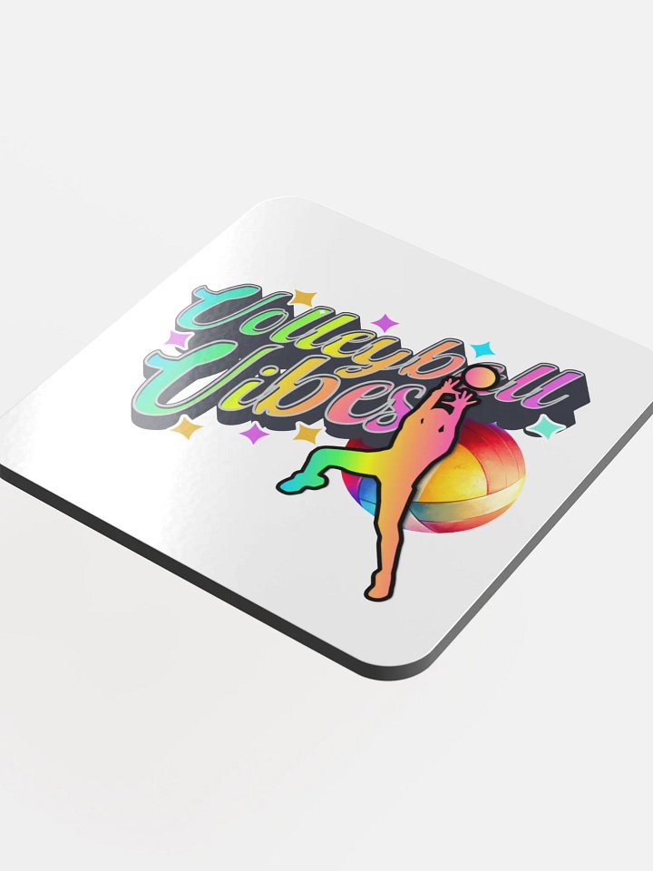 Volleyball Vibes Male Vibrant Coaster Set product image (1)