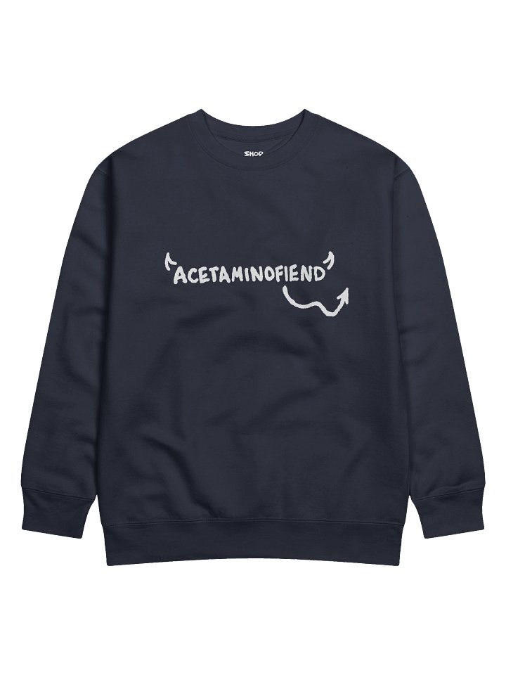 ACETAMINOFIEND handwritten crewneck product image (1)