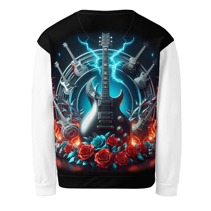 Electric Silver Lightning Guitars - Unisex Sweatshirt #15 product image (2)