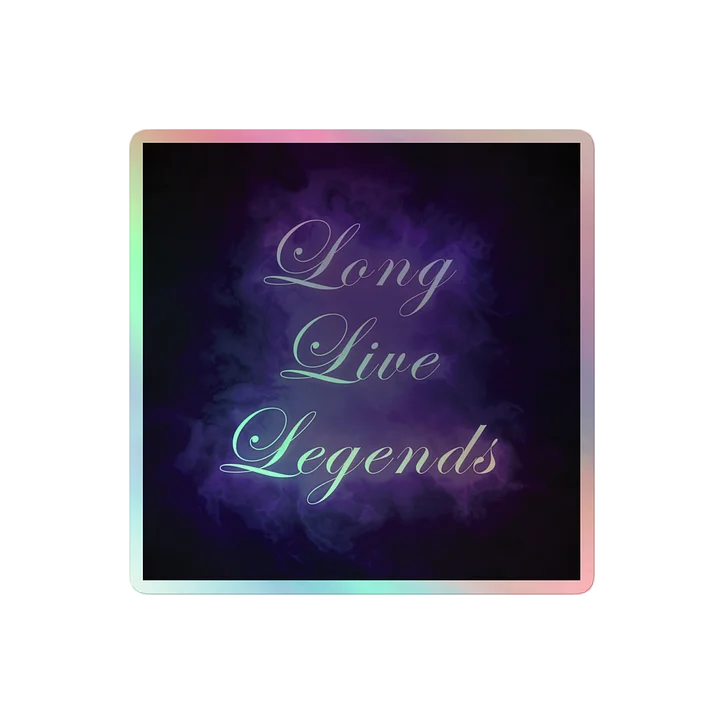 Long Live Legends Purple Holo Sticker product image (2)