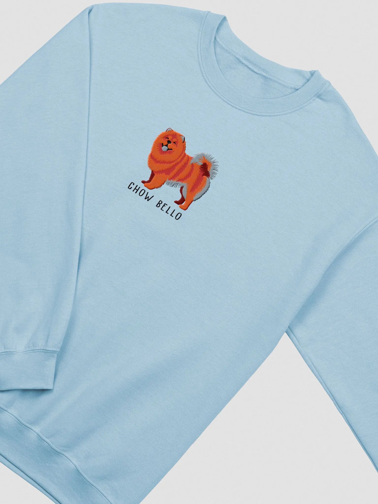 Chow Bello Sweatshirt(Embroidered) of a Chow Chow(Red) product image (6)
