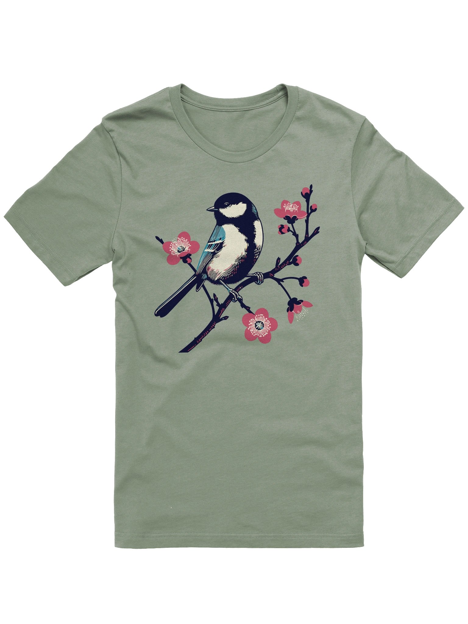 Chickadee with Blossoms T-shirt product image (1)