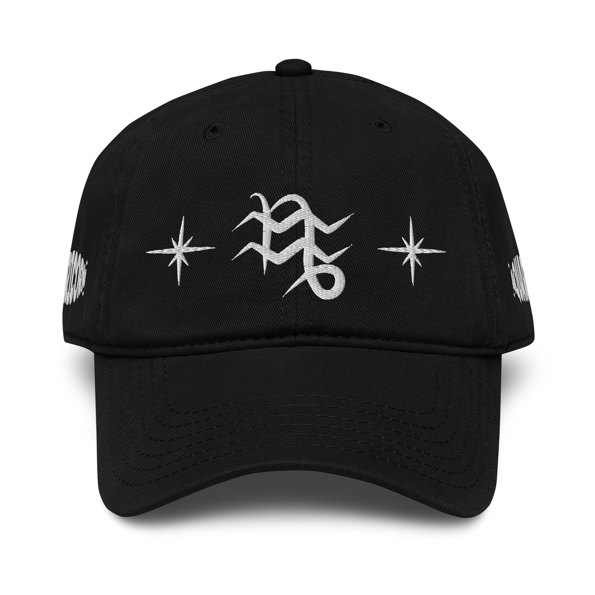 capricorn aquarius cusp dad hat (white) product image (1)