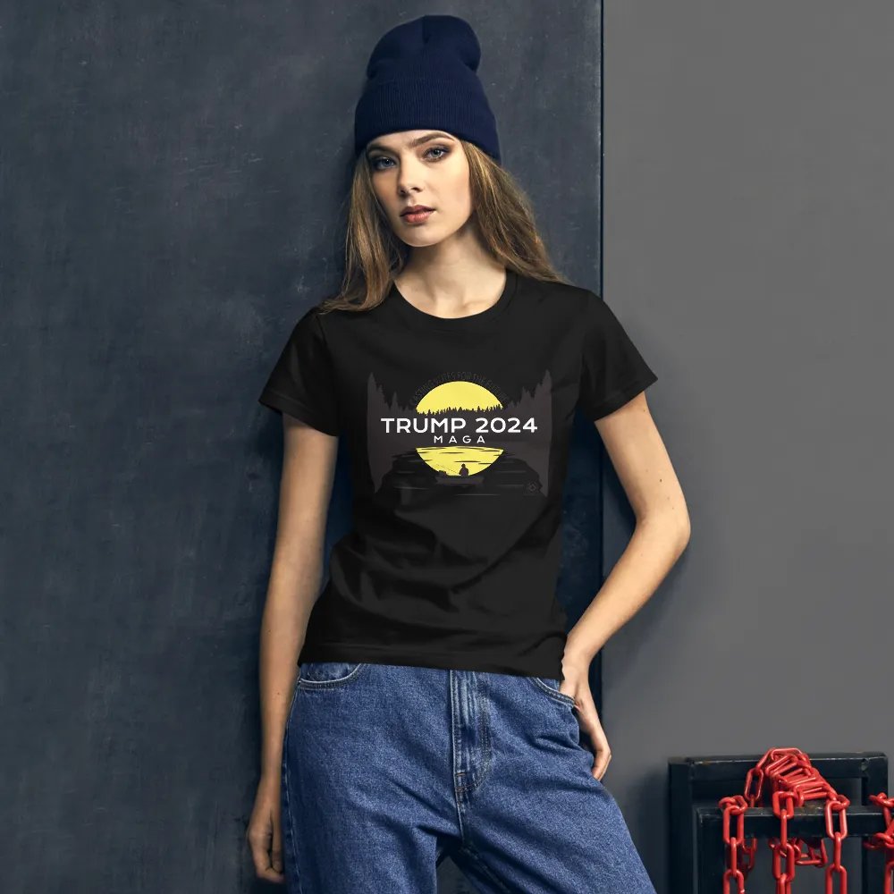 Trump 2024 Fishing Sunset Women's T-Shirt product image (11)