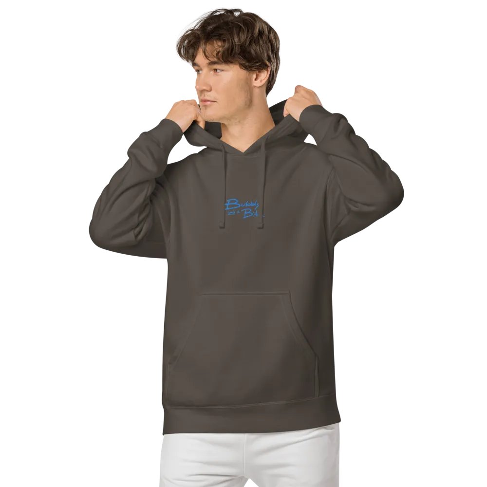 Bubbly and a B*tch embroidered (aqua) pigment-dyed hoodie product image (7)