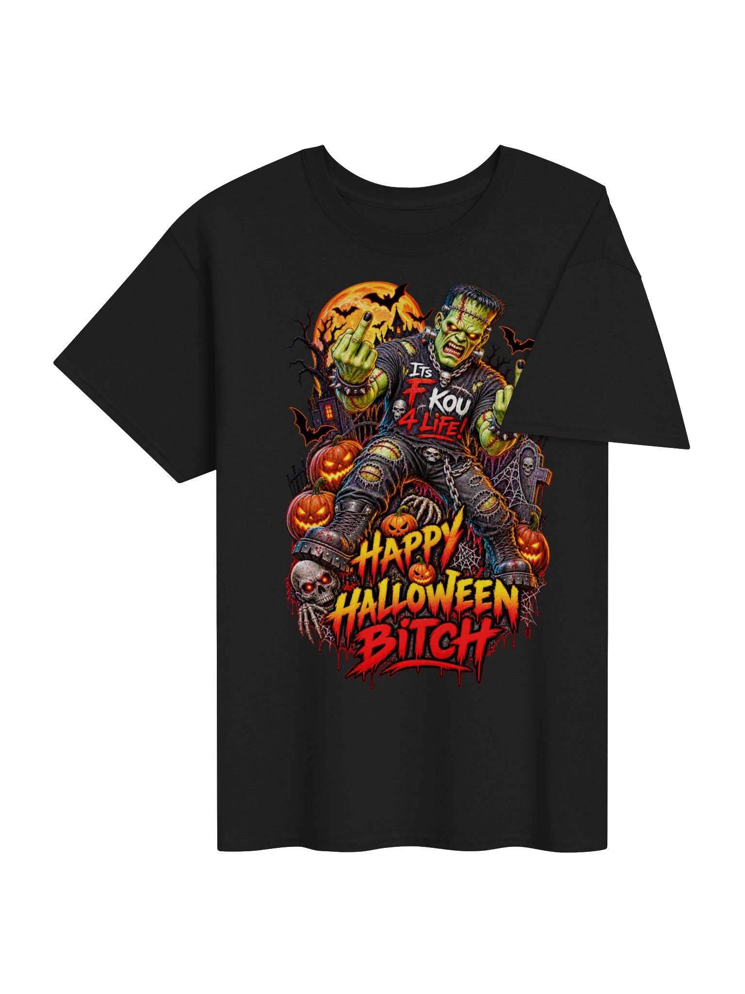 Frankenstein Its F KOU 4 Life Gildan Heavyweight T-Shirt product image (40)