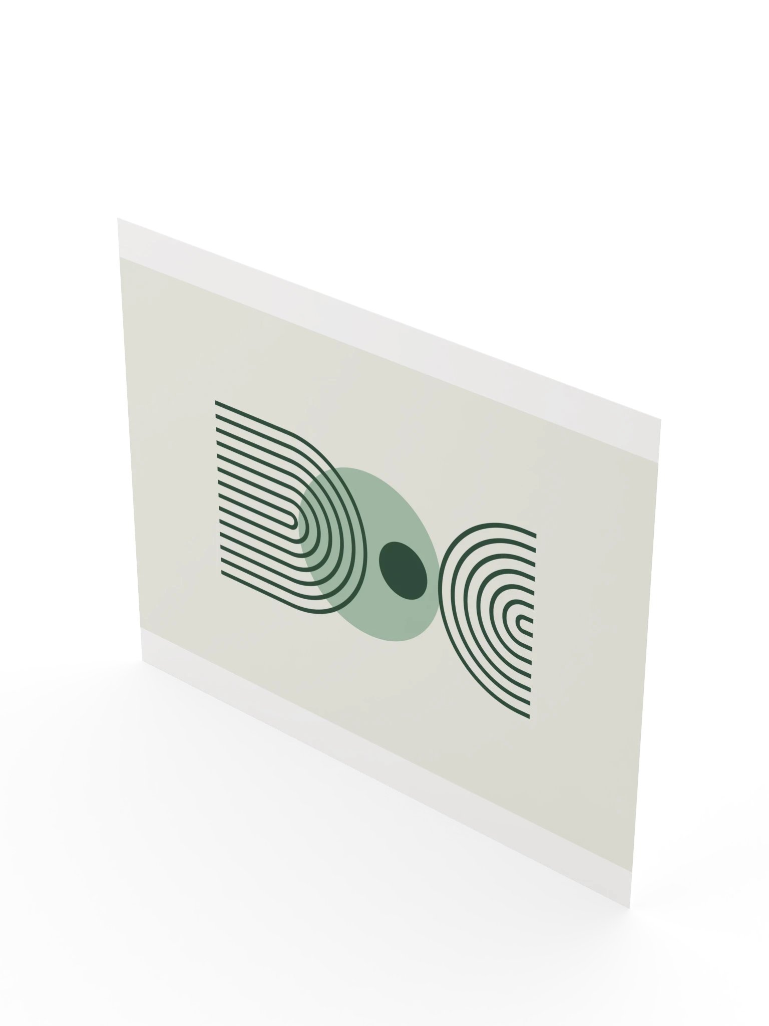 Green Line Arch Print | Boho Bathroom Wall Art product image (10)