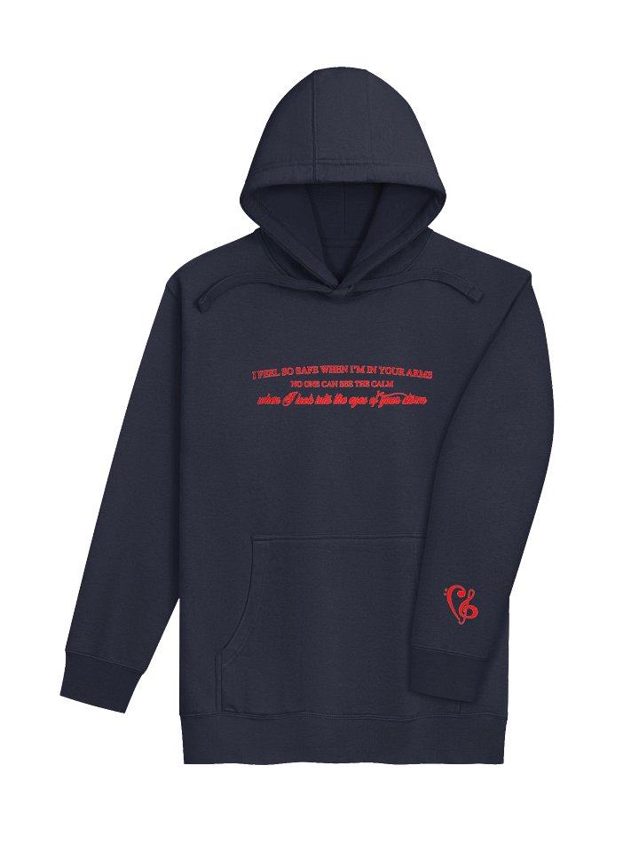 I feel so safe Embroidered Hoodie product image (1)