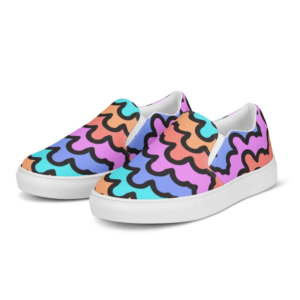 Rainbow Zigzag Slip-Ons product image (3)