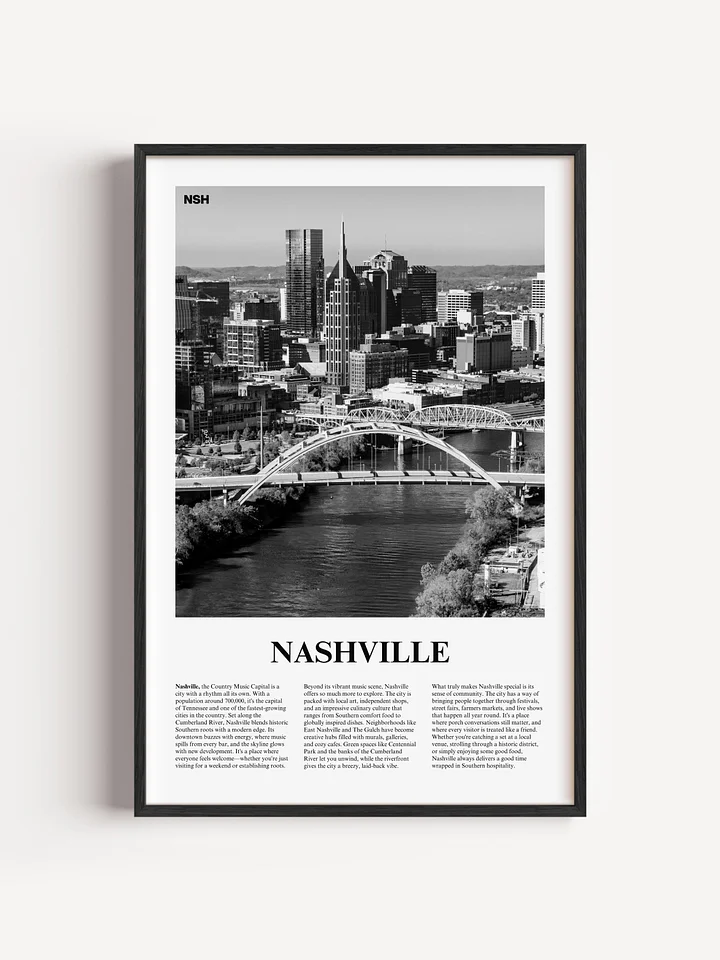 Nashville 02 Newspaper Poster | Framed product image (1)
