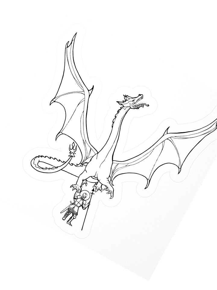 Saint George and the Dragon sticker product image (5)