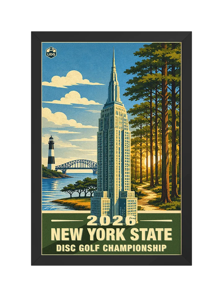 New York State Disc Golf Championship – Framed Poster product image (1)