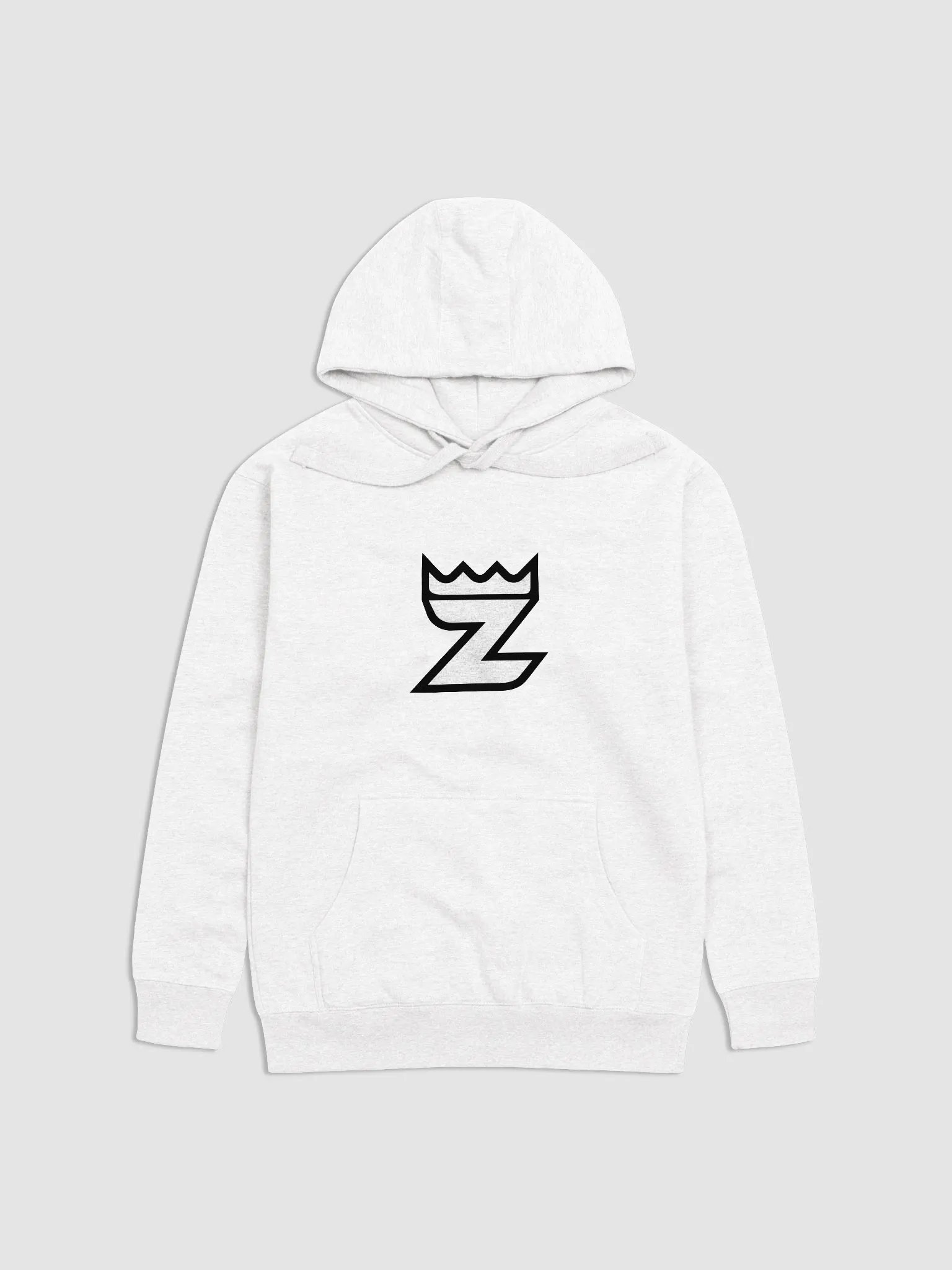 Black Logo Hoodie - White product image (1)