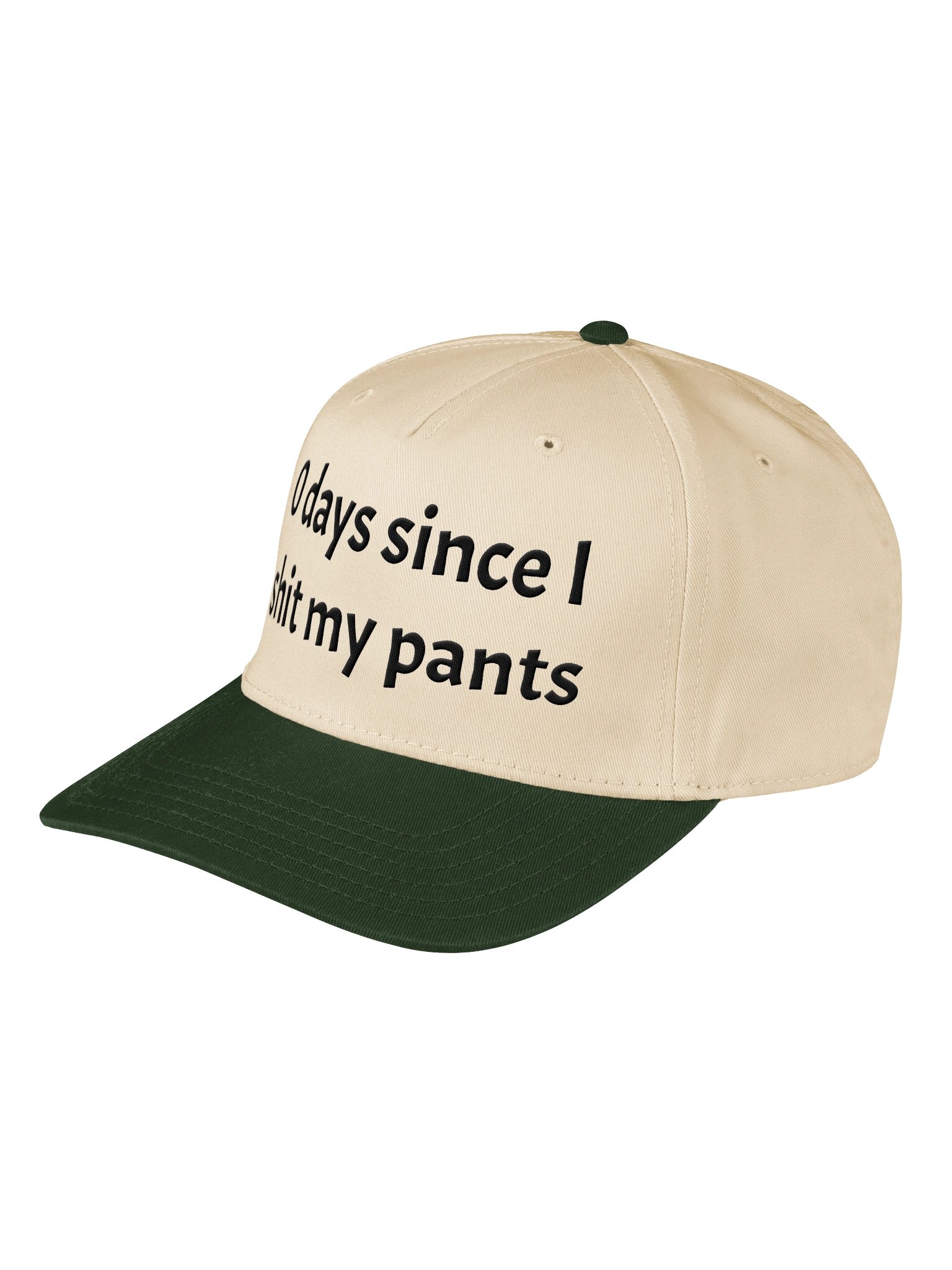 0 Days Since I Shit My Pants Embroidered Hat product image (1)