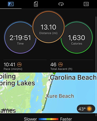 Amazing Run at Carolina Beach.
Check the route that I ran so you can hopefully also run it!  #  #carolinabeachnc  #running  @...