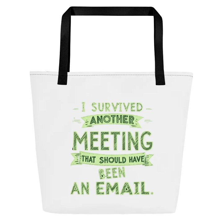 Email Meeting Survivor Large Tote Bag product image (1)