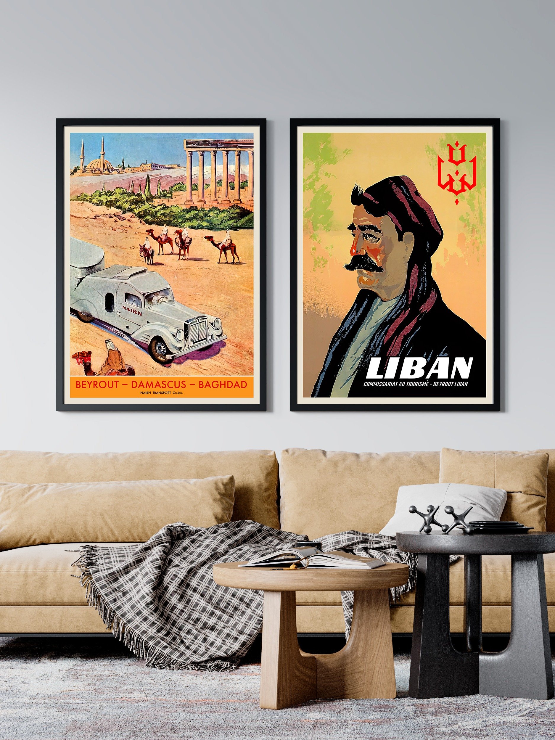 Lebanon, Beirut 1950s — retro vintage travel poster, retro travel art, retro travel wall art product image (2)