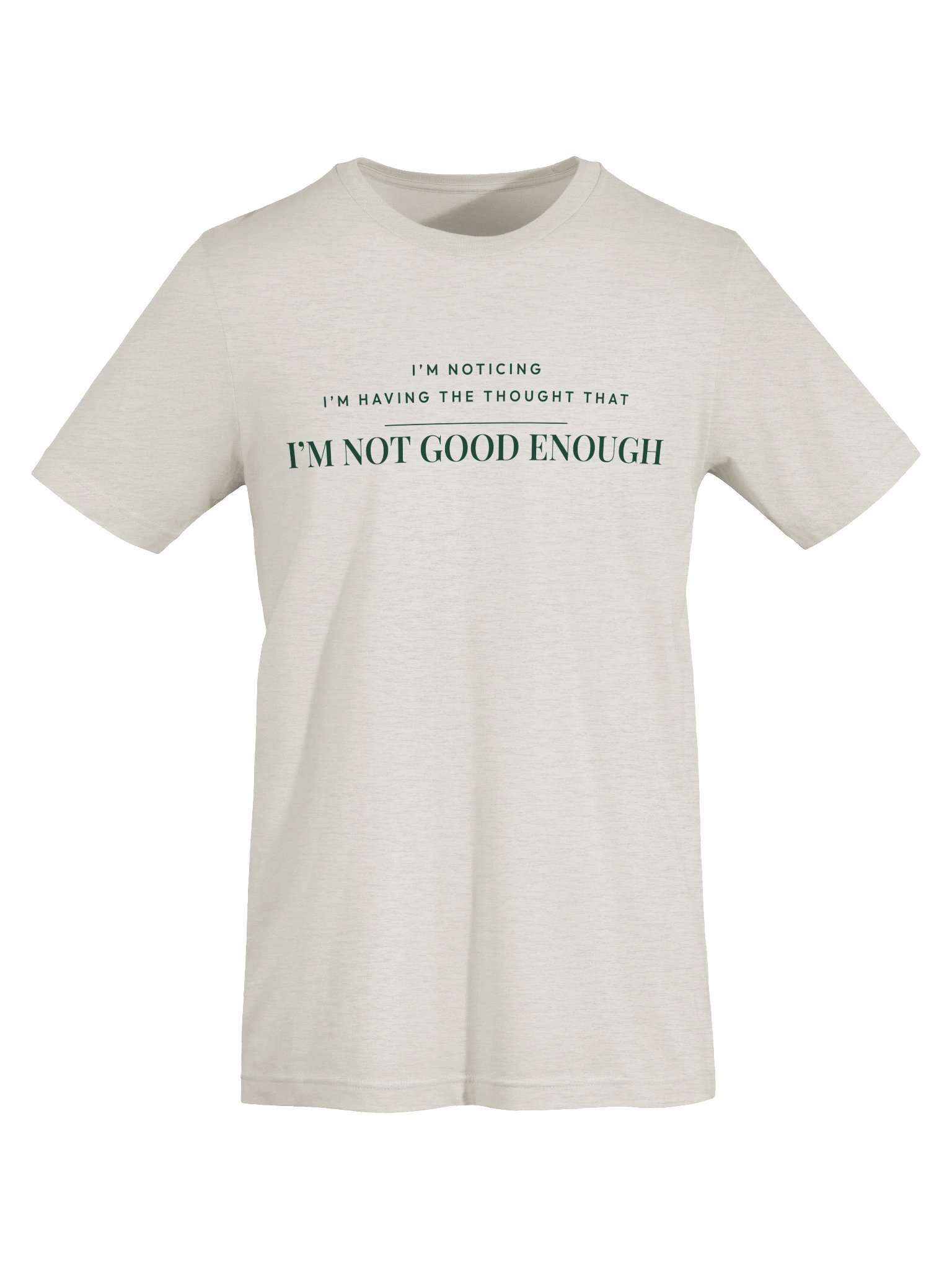 Mindset Evolution — The Noticing Tee (Heather Dust) product image (5)